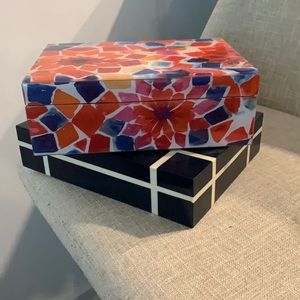 West elm accent boxes